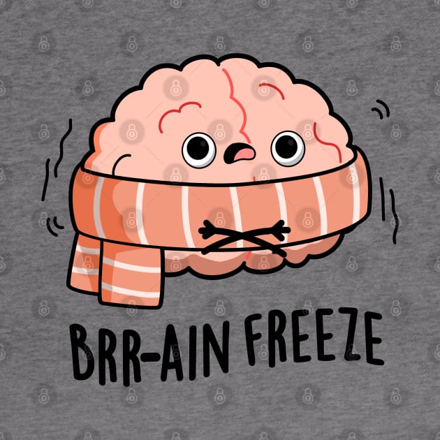 Brain Freeze Cute Biology Anatomy Pun by punnybone